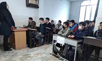 برگزاری جلسه آموزشی مهارت های زندگی در مدرسه پسرانه امیرکبیر شهرستان قدس