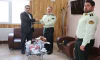 دیدار فرمانده نیروی انتظامی شهرستان قدس با مدیر شبکه بهداشت و درمان 