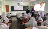 برگزاری جلسه آموزشی  در مدرسه دخترانه سمیه شهرستان قدس