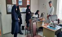 بازدید معاون بهداشت شبکه از روند اجرای پویش ملی غربالگری فشار خون بالا و دیابت 