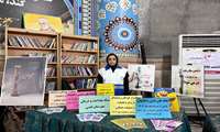 برپایی غرفه و آموزش نمازگزاران در محل مصلی نماز جمعه شهرستان قدس