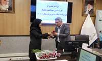 برگزاری مراسم تقدیر از واحد بهداشت محیط شبکه بهداشت و درمان شهرستان قدس در برنامه سلامت نوروزی ۱۴۰۴