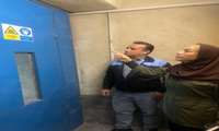 بازدید کارشناس مسئول بهداشت حرفه‌ای شبکه بهداشت قدس از صنعت مواد غذایی دارای مخزن آمونیاک و ارزیابی تمهیدات مدیریت بحران