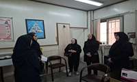 بازدید معاون بهداشت شبکه بهداشت و درمان شهرستان قدس و تیم ستادی از مرکز خدمات جامع سلامت امام خمینی(ره)