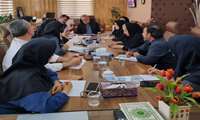 سومین جلسه هماهنگی مراسم وداع و تشییع پیکر مطهر امام شهید در شبکه بهداشت و درمان شهرستان قدس برگزار شد