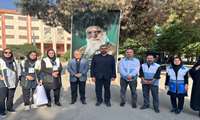بازدید فرماندار شهرستان قدس و سرپرست شبکه بهداشت و درمان از محل اسکان زائران مراسم وداع و تشییع رهبر عظیم‌الشأن انقلاب