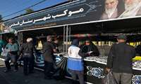 انجام نظارت‌های بهداشتی شبانگاهی کارشناسان بهداشت محیط بر مواکب، ایستگاه‌های صلواتی و مراکز اسکان عزاداران در ایام برگزاری مراسم وداع و تشییع قائد عظیم‌الشأن شهید انقلاب اسلامی