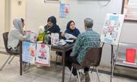 برپایی غرفه بزرگداشت روز جهانی فشارخون در بیمارستان شهید سردار سلیمانی شهرستان قدس