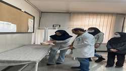  برگزاری آزمون مهارتی احیاء پایه اطفال (BLS) جهت پزشکان در شهرستان قدس