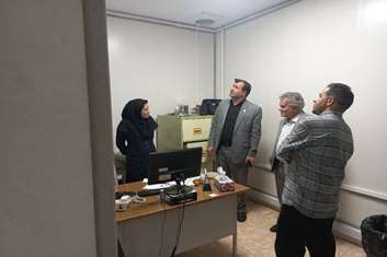 بازدید مدیر شبکه بهداشت و درمان شهرستان قدس از مراکز خدمات جامع سلامت حضرت علی‌اصغر (ع) و امام حسین (ع)