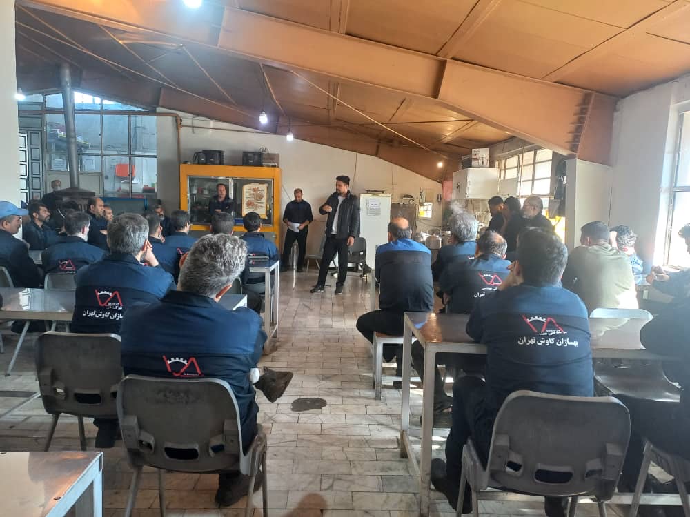 برگزاری جلسه آموزشی تغذیه سالم در شرکت بهسازان کاوش