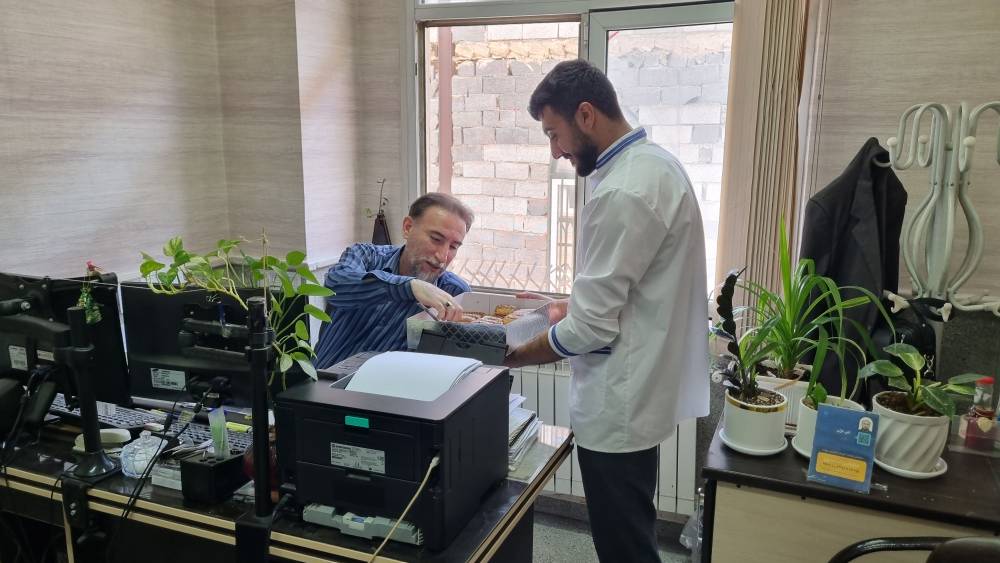 آیین بزرگداشت ولادت امام رضا(ع) در ستاد شبکه بهداشت و درمان قدس برگزار شد