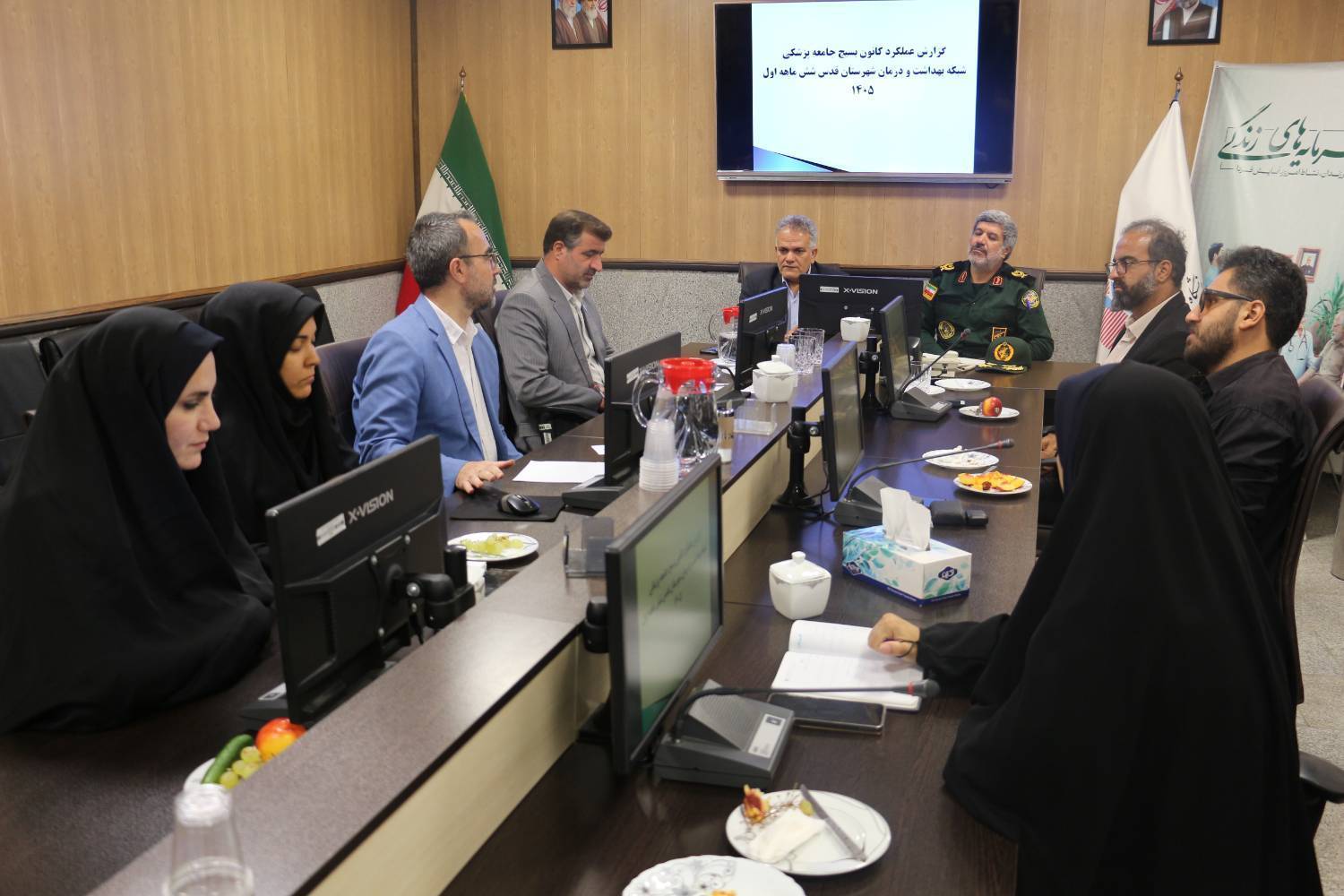 بازدید مدیر سازمان بسیج جامعه پزشکی استان تهران از شبکه بهداشت و درمان شهرستان قدس