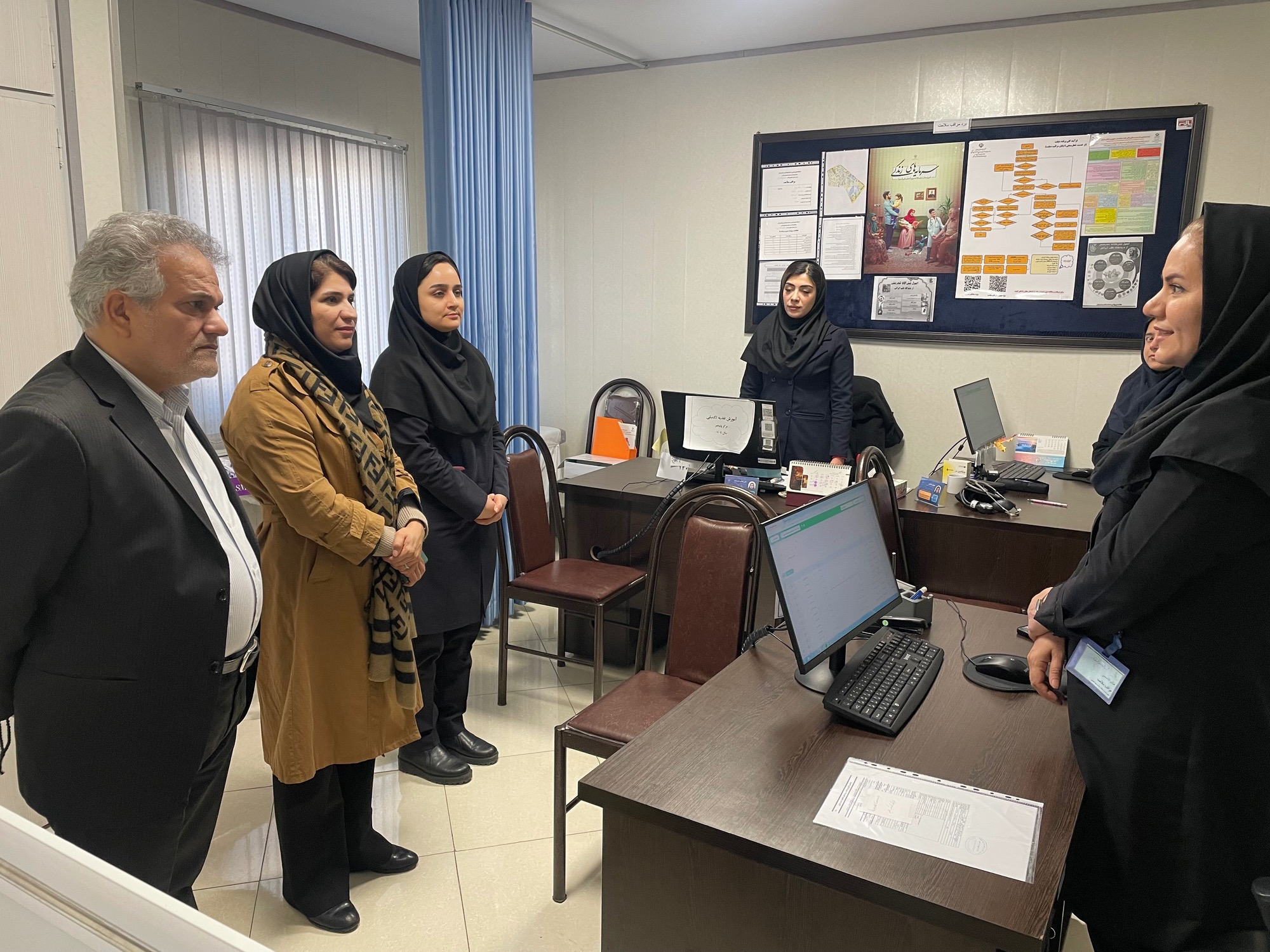 بازدید میدانی از مرکز خدمات جامع سلامت ولی‌عصر (عج) و پایگاه سلامت شهیدحسینی شهرستان قدس