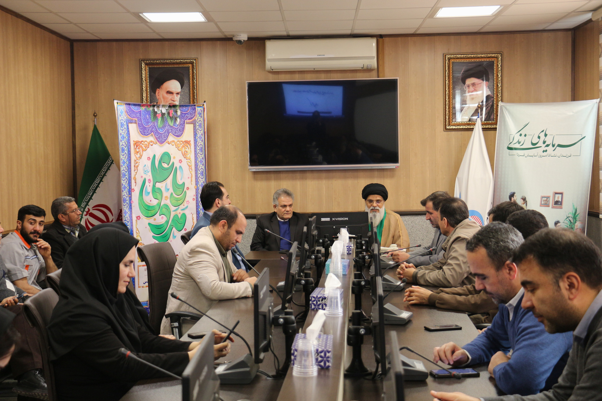 برگزاری مراسم گرامیداشت ولادت حضرت علی(ع) و روز پدر در شبکه بهداشت و درمان شهرستان قدس