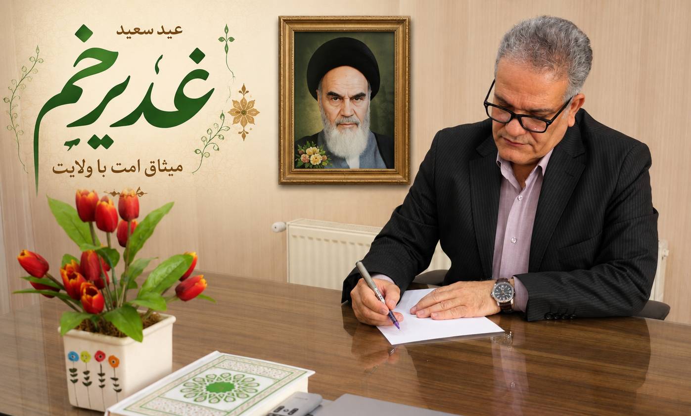 پیام دکتر محمد غفوری سرپرست شبکه بهداشت و درمان شهرستان قدس به مناسبت سالروز رحلت امام خمینی (ره) و عید غدیر خم