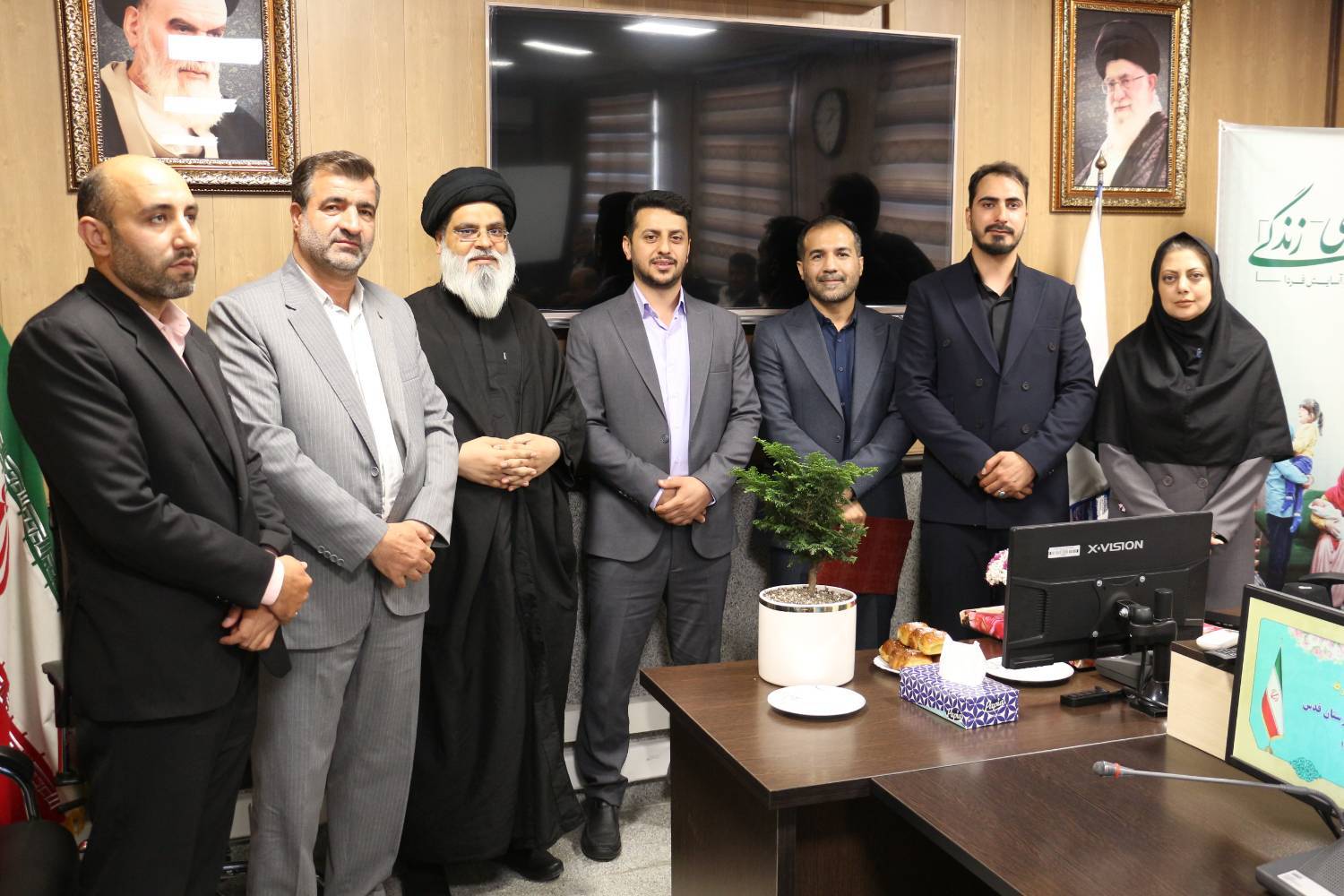 برگزاری مراسم تودیع و معارفه مسئول حراست شبکه بهداشت و درمان شهرستان قدس
